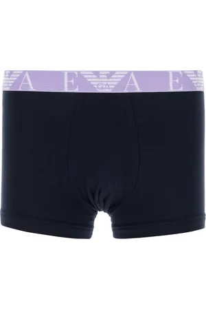 Emporio Armani Set di boxer in cotone stretch nero UOMO