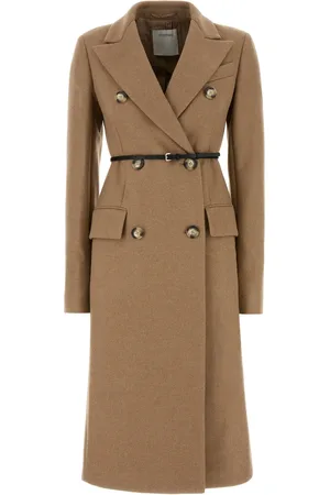 Sportmax Cappotto Ghia in misto lana beige DONNA