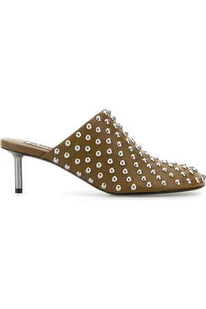 Jil Sander Sabot in pelle kaki DONNA