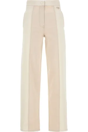 Fendi Jeans in denim avorio DONNA