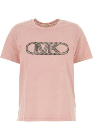 Michael Kors T-shirt in cotone rosa DONNA