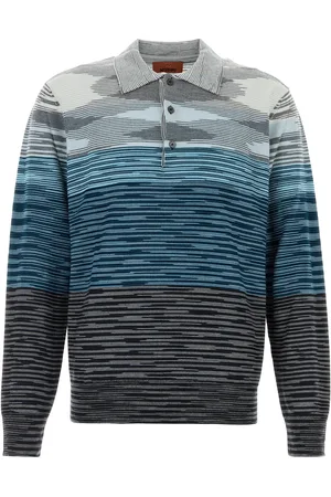 Missoni Polo in lana ricamata UOMO