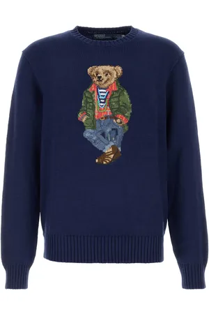 Ralph Lauren Maglione in cotone blu UOMO
