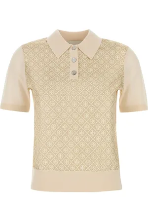Tory Burch Polo in lana avorio DONNA