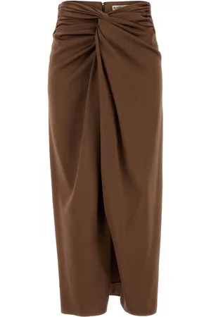 Blaze Gonna Novalis in crepe marrone DONNA