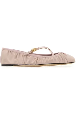 Dolce & Gabbana Ballerine Vally in raso rosa pastello DONNA