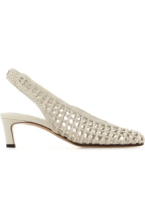 Fendi Scarpe con tacco in pelle bianca DONNA