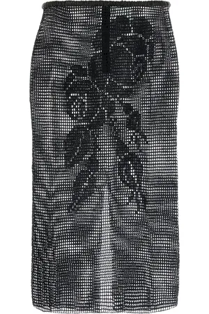 MAGDA BUTRYM Gonna in crochet nero DONNA
