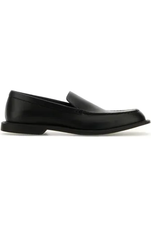 The Row Mocassini Nic in pelle nera DONNA