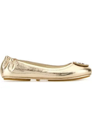 Tory Burch Ballerine Minnie in pelle oro DONNA