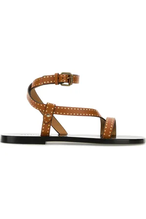 Isabel Marant Sandali Jopee in pelle cammello DONNA