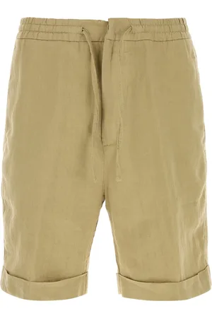 CANALI Bermuda in lino kaki UOMO
