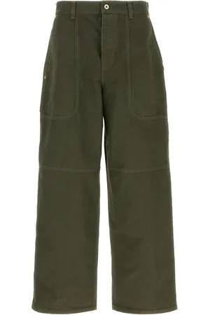 Loewe Pantalone cargo in cotone kaki UOMO