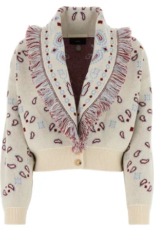 Alanui Cardigan in jacquard ricamato DONNA