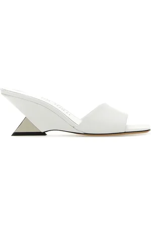 The Attico Sabot Cheope in pelle bianca DONNA