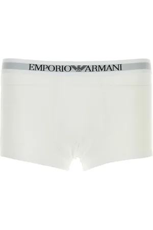 Emporio Armani Set di boxer in cotone bianco UOMO
