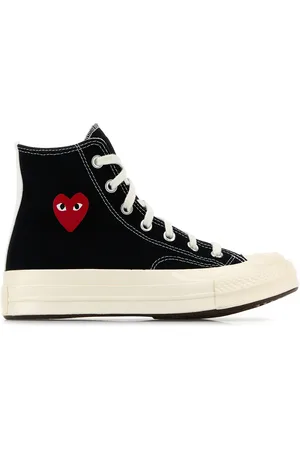 Comme des Garçons Sneakers Comme Des Garçons X Converse in tela nera DONNA