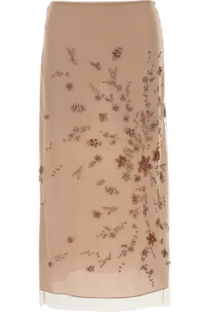 Fendi Gonna in tulle rosa antico DONNA