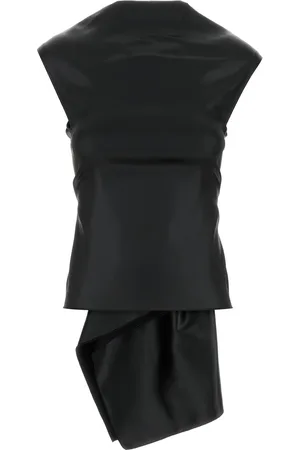 Sportmax Top Agadir1234 in raso stretch nero DONNA