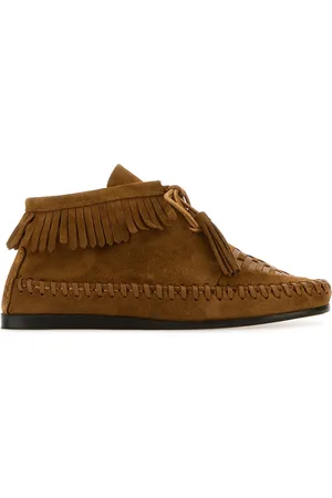 Isabel Marant Scarpe stringate Felsa in pelle scamosciata cammello DONNA