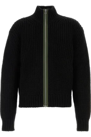 Namacheko Cardigan Evan in lana nera UOMO