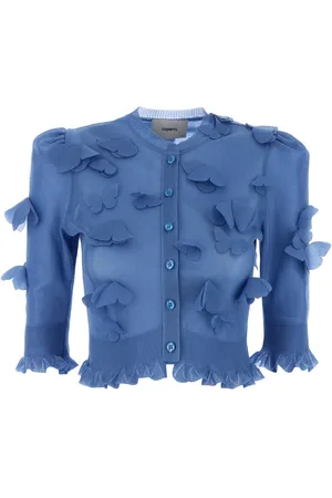 COPERNI Cardigan in maglia blu DONNA