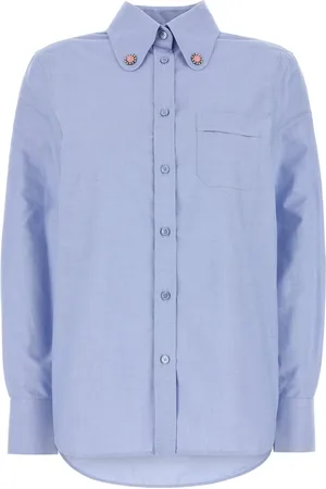 VALENTINO GARAVANI Camicia in oxford carta da zucchero DONNA