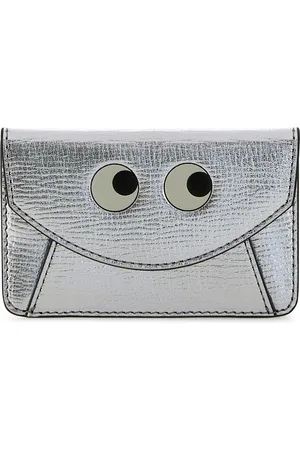 Anya Hindmarch Portacarte in pelle argento DONNA