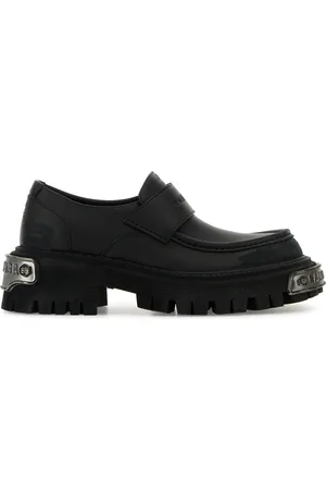 Balenciaga Mocassini Tractor in pelle nera UOMO