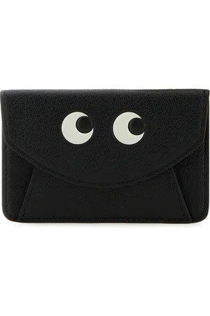 Anya Hindmarch Portacarte in pelle nera DONNA