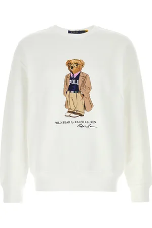 Ralph Lauren Felpa in misto cotone bianco UOMO