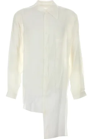 YOHJI YAMAMOTO Camicia oversize in cellulosa bianca UOMO
