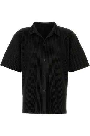 Issey Miyake Camicia in poliestere nero UOMO