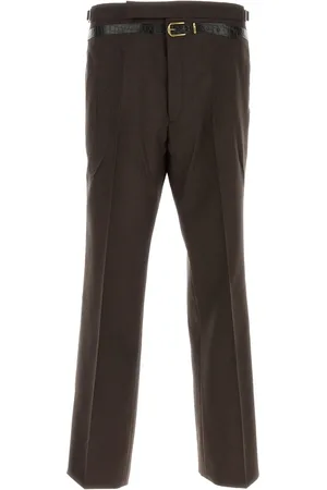 Prada Pantalone dalla gamba ampia in misto mohair testa di moro UOMO