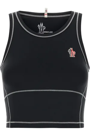 Moncler Top in nylon stretch nero DONNA