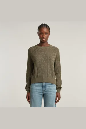G-Star Pointelle Lightweight Knitted Sweater