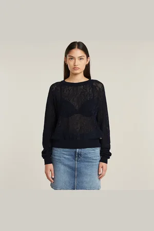 G-Star Pointelle Lightweight Knitted Sweater