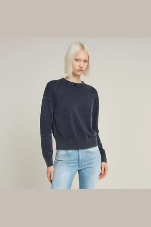 G-Star Washed Lightweight Biker Knitted Sweater