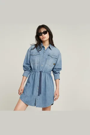 G-Star Relaxed Drawcord Denim Dress