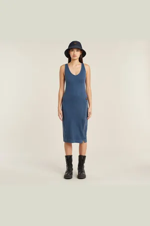 G-Star Overdyed Asymmetric Zip Dress