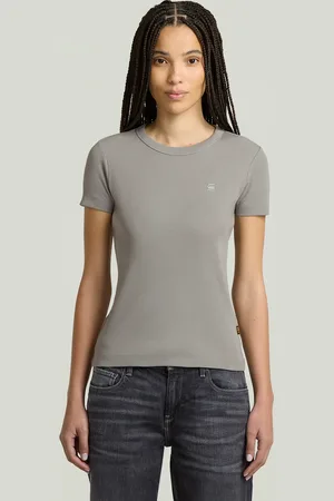G-Star Rib Cap Sleeve T-Shirt
