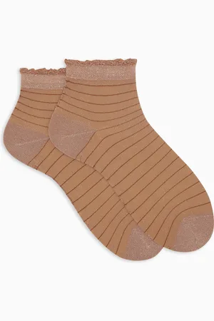 Gallo Calze cortissime donna effetto trasparenza con righina orizzontale