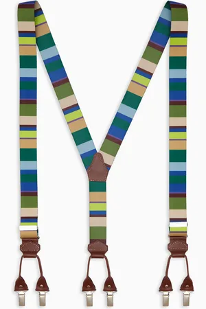Gallo Bretella elastica unisex a righe multicolor