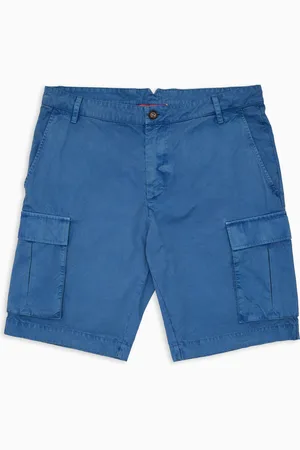 Gallo Bermuda cargo uomo cotone tinto capo tinta unita