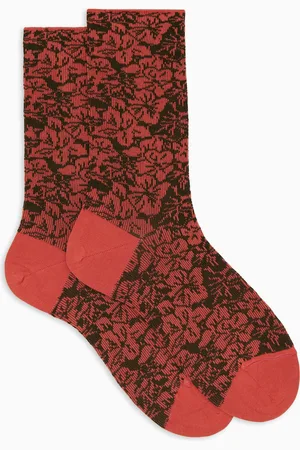 Gallo Calze corte donna cotone fantasia fiori
