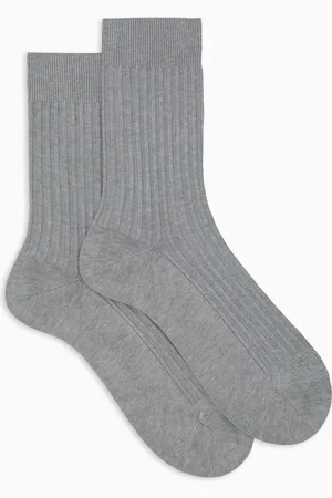 Gallo Calze corte unisex cotone twin rib e scritta gallo in punta tinta unita