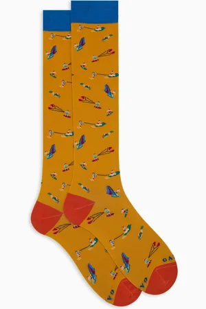 Gallo Calze lunghe donna cotone fantasia sport acquatici