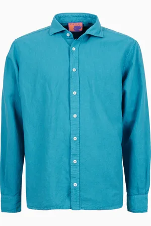 Gallo Camicia uomo lino tinto capo tinta unita