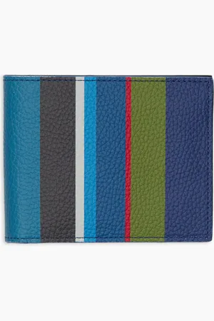 Gallo Portafoglio uomo in pelle martellata righe multicolor
