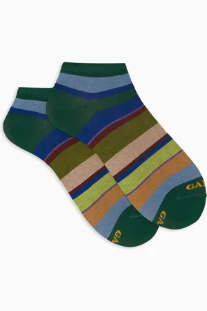 Gallo Calze fantasmini donna cotone righe multicolor
